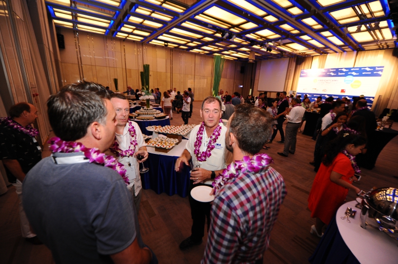 PANCO members talking at a Freightcamp social gathering
